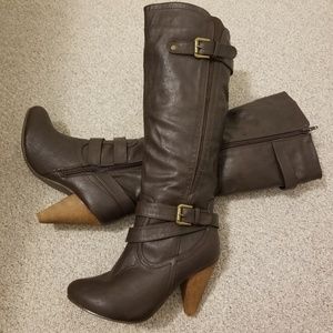Wild diva brown boots